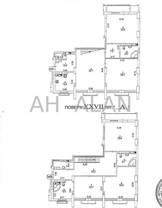 Оренда офісне приміщення на Євгена Коновальця вул., 44А приміщень - 5, поверх - 26/26 Київ - фото 17