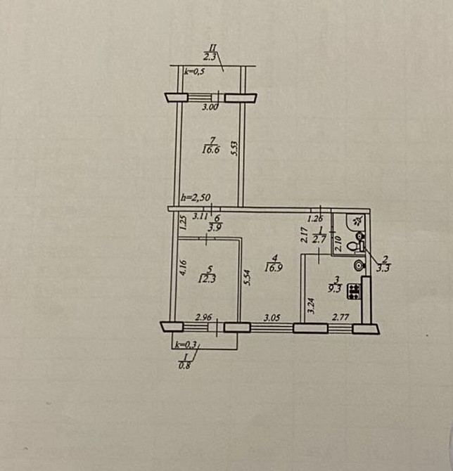 Продаж Квартира 3-кімнатна, 7/9 поверх на Коммунар Ж/м, 5 Дніпро - фото 3