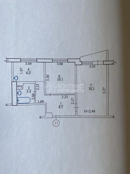 Продаж Квартира 2-кімнатна, 3/9 поверх на вул. Валентинівська Харків - фото 13