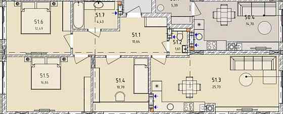 Продаж Квартира 3-кімнатна, 1/6 поверх на вул. Артищівська Horodok