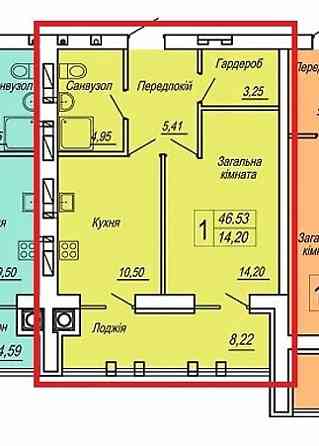 Продаж Квартира 1-кімнатна, 2/13 поверх на вул. Героїв Десантників Житомир