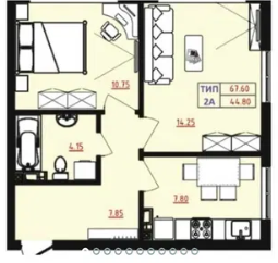 Продам 2-х кімнатну квартиру з видом на море в ЖК "Острова" (вул.Марсельска) Одеса