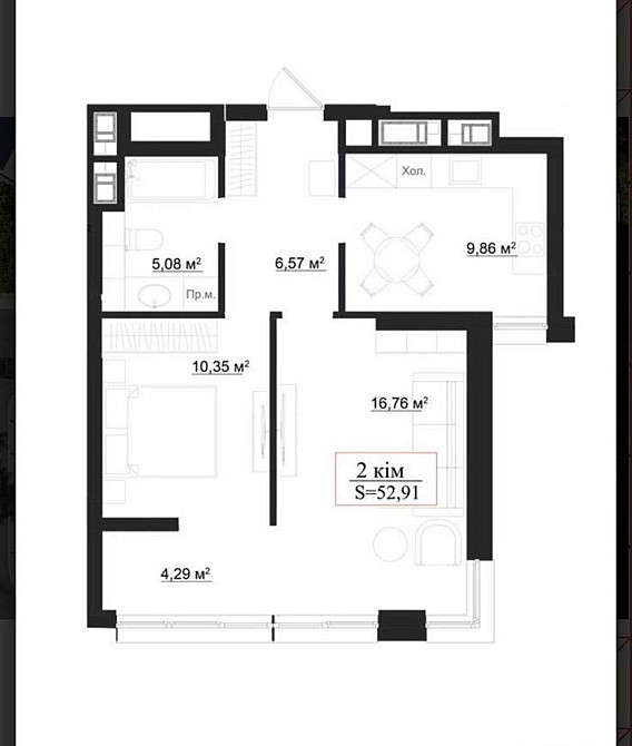 Продаж Квартира 2-кімнатна, 6/9 поверх на Панаса мирного Ivano-Frankivs'k - photo 6