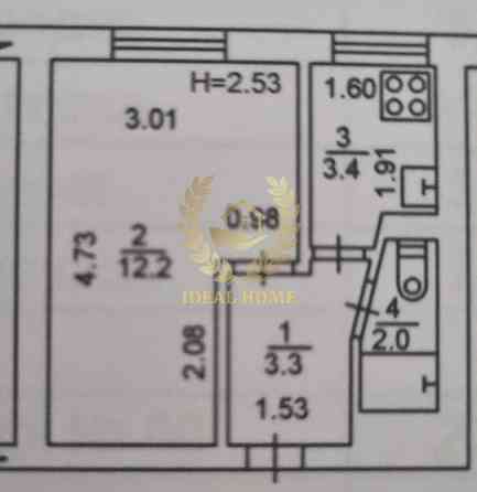 Продаж Квартира 1-кімнатна 