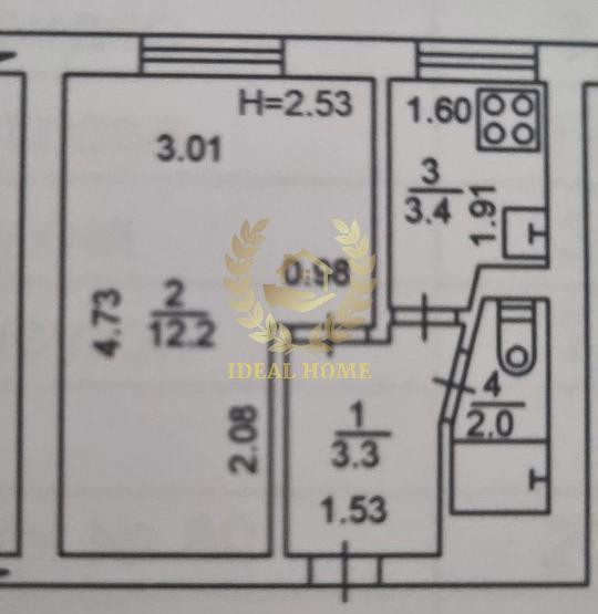 Продаж Квартира 1-кімнатна  - фото 1