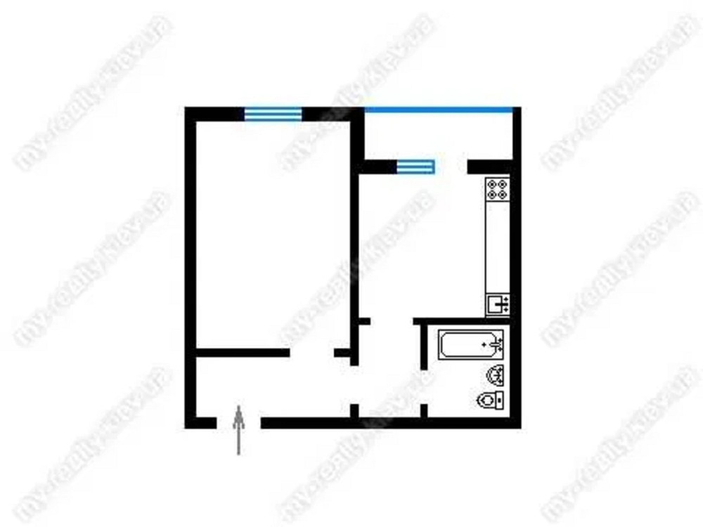 Оренда Квартира 1-кімнатна, 10/22 поверх на вул. Григорія Ващенко, 3 Київ - фото 10
