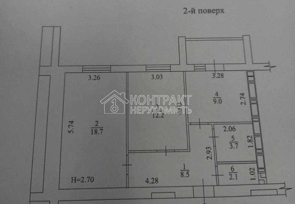 Продаж Квартира 2-кімнатна, 2/9 поверх на вул. Барабашова Харків - фото 2