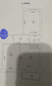 Продаж Квартира 2-кімнатна на ул. Генерала Бочарова, 44/6 Крижанівка (Ширяївський район) - фото 11