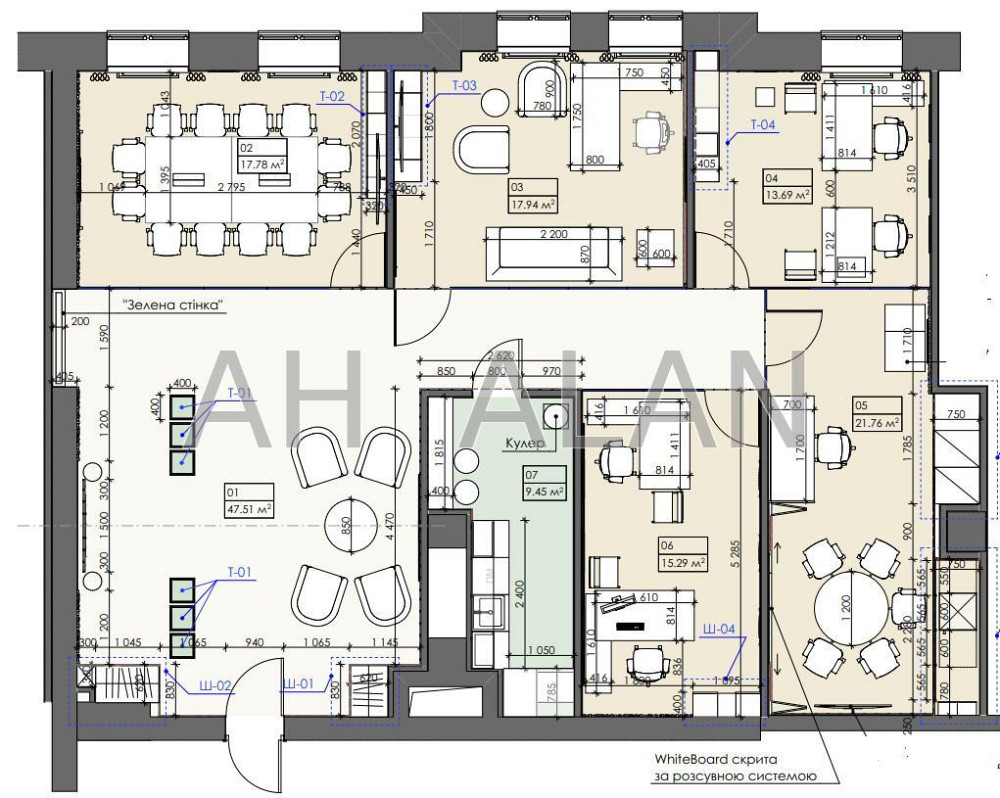 Оренда офісне приміщення на Хмельницького Богдана вул., 19/21 поверх - 4/7 Київ - фото 7