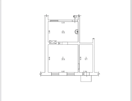 For sale 2-room Apartment 43 sq.m Николаевская дорога Odessa