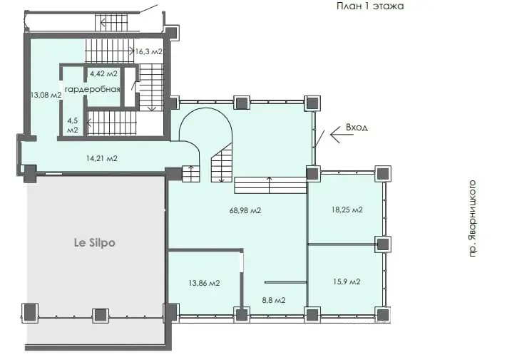 Здається Офісні приміщення площа 1200 кв.м Дніпро Шевченка 5 Дніпро - фото 16