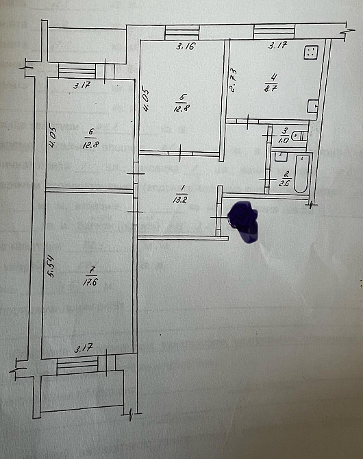 Продаж Квартира 3-кімнатна, 6/9 поверх на вул. Захисників України Житомир - фото 2