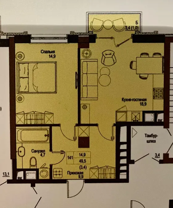 For sale 1-room Apartment 49.5 sq.m Французский бульвар Odessa - photo 11