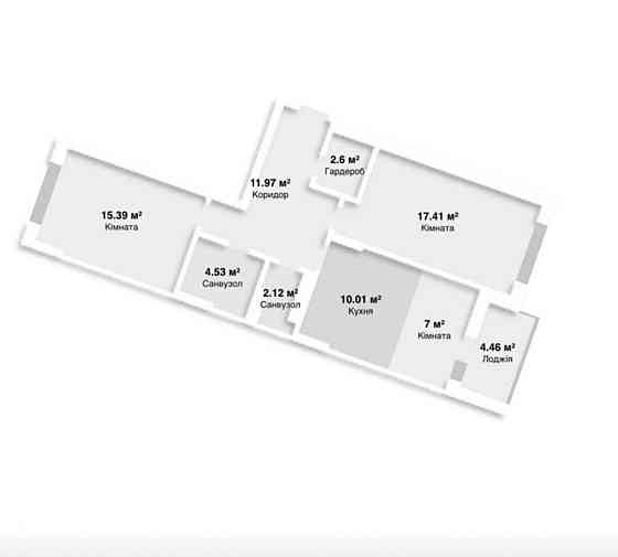 Продаж Квартира 2-кімнатна, 10/26 поверх на Сосюри, 6 Київ