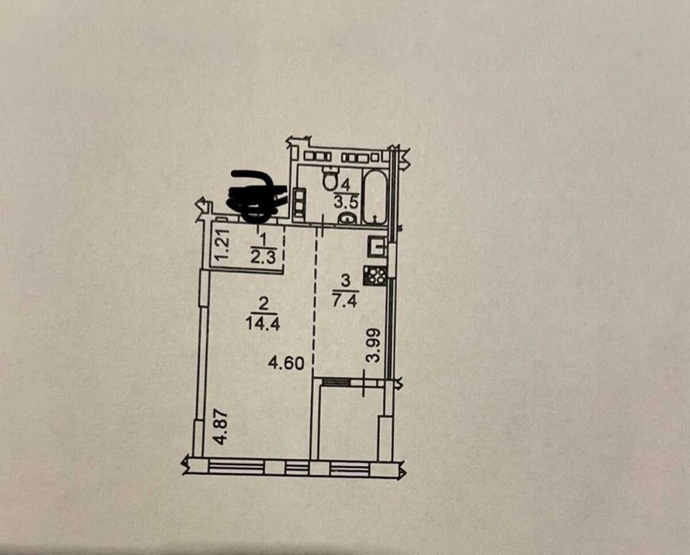 Продаж Квартира 1-кімнатна, 6/9 поверх на Березнева, 16 Київ - фото 9