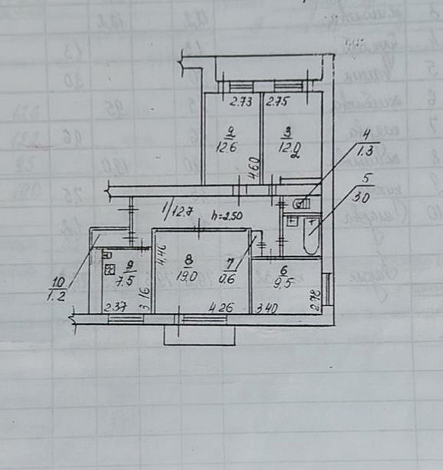 Продаж Квартира 4-кімнатна, 9/9 поверх на Осенняя ул., 13 Б Дніпро - фото 19