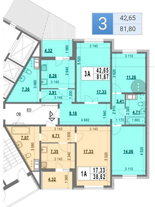 Продаж Квартира 3-кімнатна, 24/24 поверх на Юлії Здановської вул. (Михайла Ломоносова), 85а Київ - фото 2