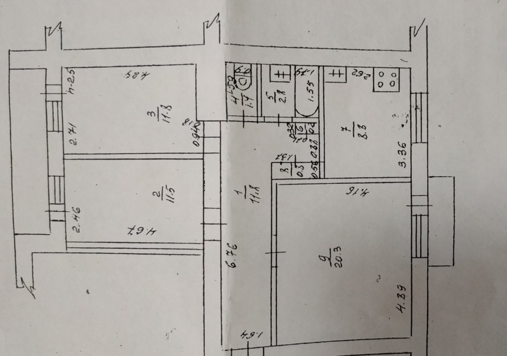 3-х комнатная квартира  М.Жукова в кирпичном доме. Одеса - фото 9