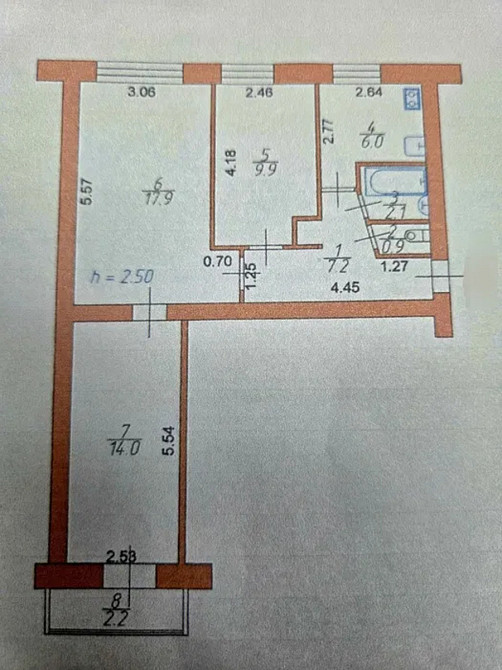 Продаж Квартира 1-кімнатна, 3/5 поверх на проспект Відродження Луцьк - фото 10
