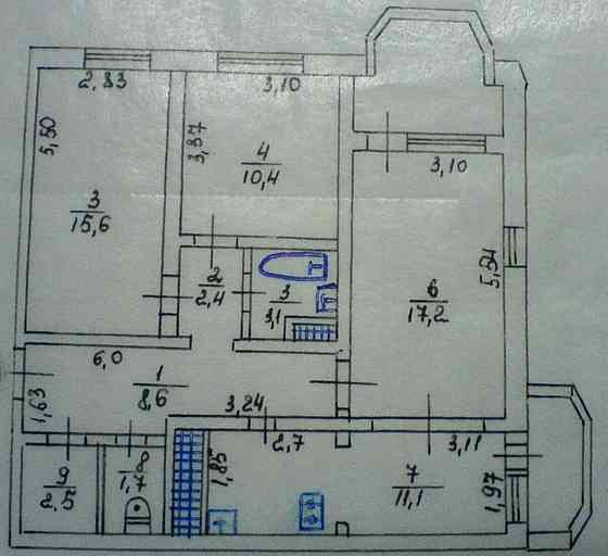 Продаж Квартира 3-кімнатна, 11/16 поверх на Київська Вінниця