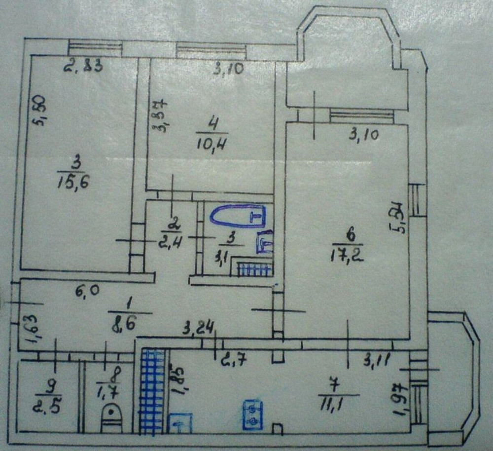 Продаж Квартира 3-кімнатна, 11/16 поверх на Київська Вінниця - фото 3
