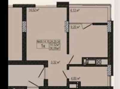 Продаж Квартира 1-кімнатна, 5/10 поверх на вул. Федьковича Івано-Франківськ