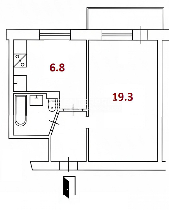 Продаж Квартира 1-кімнатна, 4/5 поверх на вул. Харківське шосе Київ - фото 1