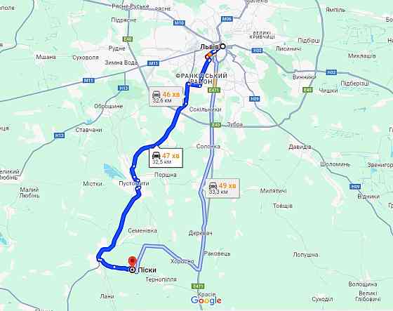 Продаж земельної ділянки 24.7 соток на вул. Піски Щирець
