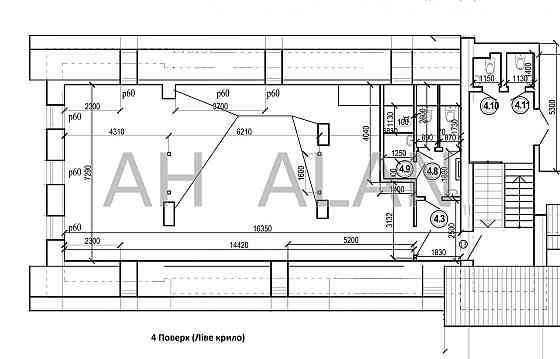 Оренда офісне приміщення на Професора Павловського вул., 4А приміщень - 1, поверх - 4/4 Київ