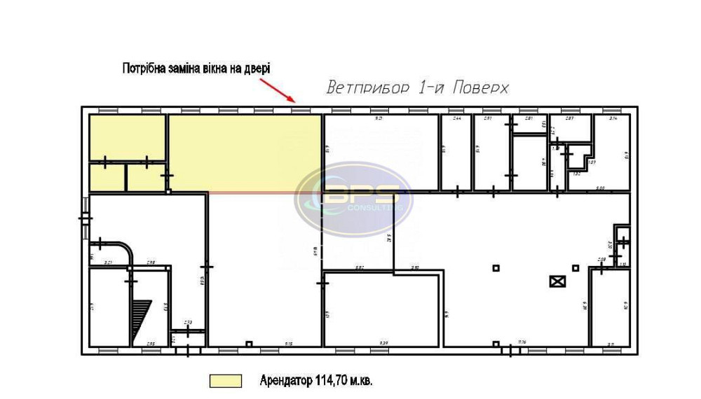 Оренда приміщення вільного призначення на вул. Йоганна Гена поверх - 1/3 Одеса - фото 1