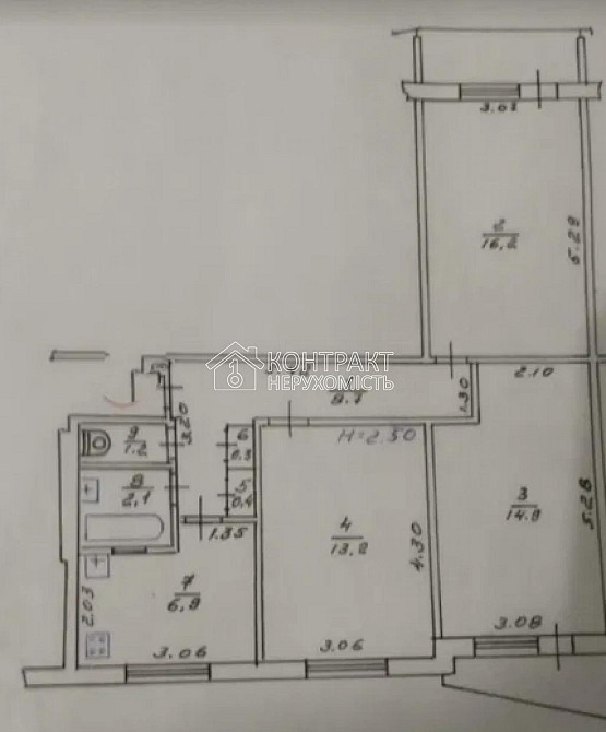 Продаж Квартира 3-кімнатна, 4/9 поверх на вул. Кибальчича Харків - фото 8