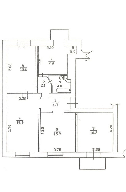 Продаж Квартира 4-кімнатна, 6/6 поверх на Шевченка Тараса вул., д. 58 Kiev - photo 7