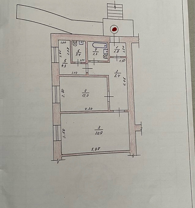 Продаж 2к Квартира 54 кв.м Огієнка Zhytomyr - photo 3