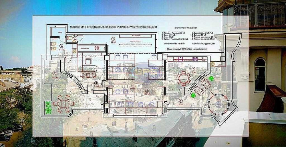 Оренда офісне приміщення на вул. Жуковского поверх - 8/8 Одеса - фото 17