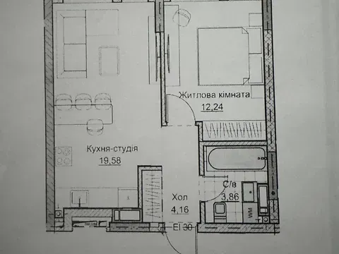 Продаж 1к Квартира 42 кв.м вул. Андріївська 2А Кропивницький - фото 6