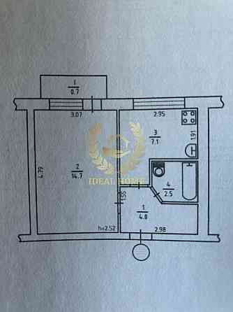 Продаж Квартира 1-кімнатна, 5/5 поверх на Межевая ул., 19Б Київ