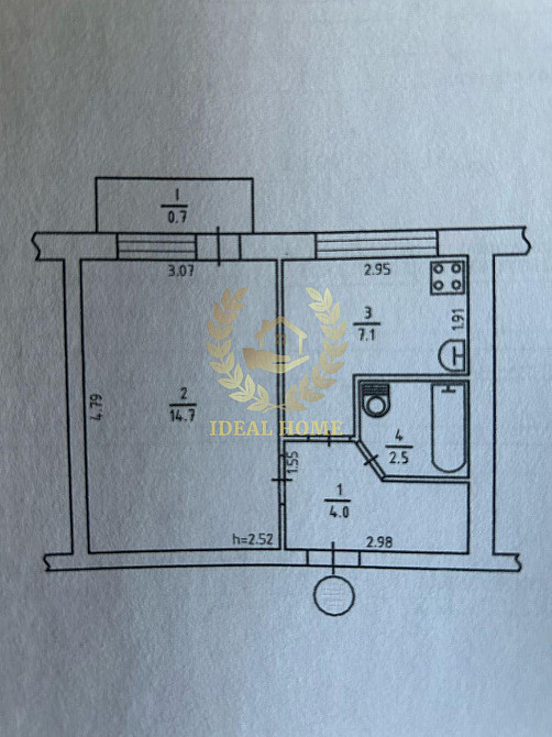 Продаж Квартира 1-кімнатна, 5/5 поверх на Межевая ул., 19Б Київ - фото 2