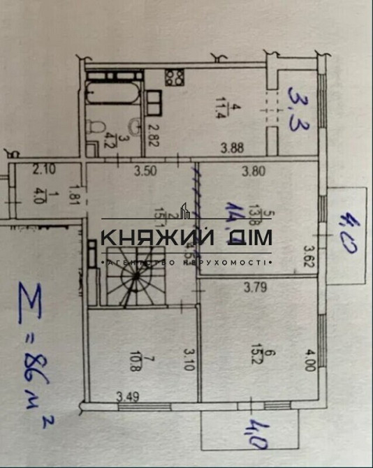 Оренда офісне приміщення на вул. Трутенко Онуфрия ул./Михайла Максимовича поверх - 13/14 Киев - изображение 12