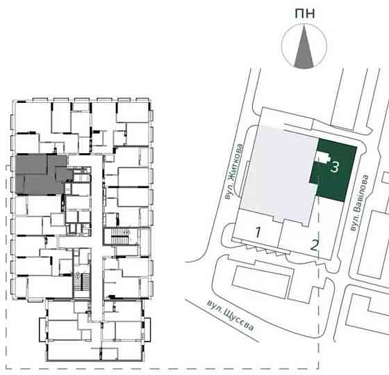 Продаж Квартира 1-кімнатна, 22/25 поверх на Вавілових, 9-11 Київ