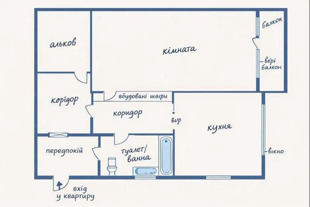 Продаж Квартира 1-кімнатна, 2/9 поверх на вул. Преображенська Кропивницький - фото 1