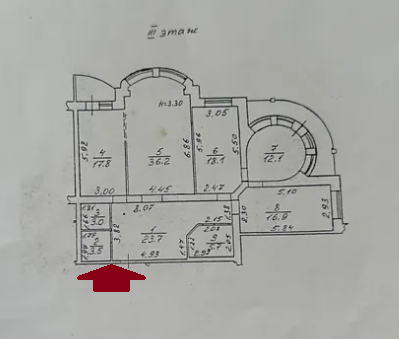 Трехкомнатная Французский бульвар. Одесса - изображение 19