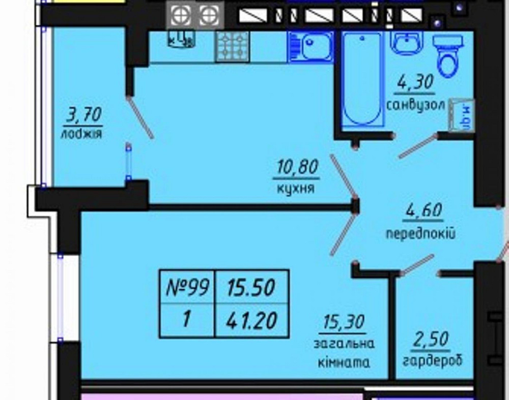 Продаж Квартира 1-кімнатна, 4/9 поверх на вул. Червоний Житомир - фото 1