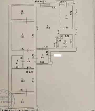 3-комнатная просторная квартира с АГВ , ЖК Сады Ривьеры Fontanka