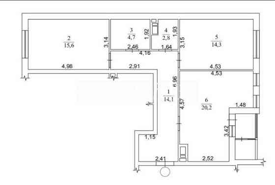 Продаж Квартира 2-кімнатна, 5/21 поверх на вул. Гліба Бабіча Kiev