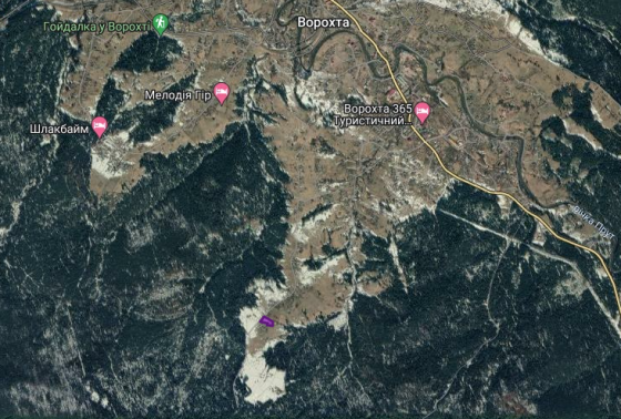 Продаж земельної ділянки 33 соток на Івана-Франка Ворохта