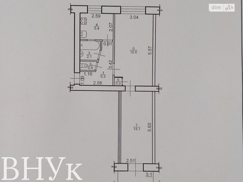 Продаж Квартира 2-кімнатна, 5/5 поверх на Чорновола Івано-Франківськ - фото 6