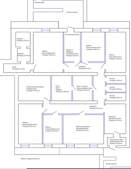 Оренда офісне приміщення на Вишневского пер., 13/1 поверх - 1/10 Odessa - photo 4
