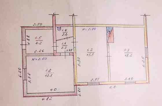 Продаж 1-поверховий Частина будинку з ділянкою 7 сот 56 кв.м 2 кімн. на Саєнка Житомир