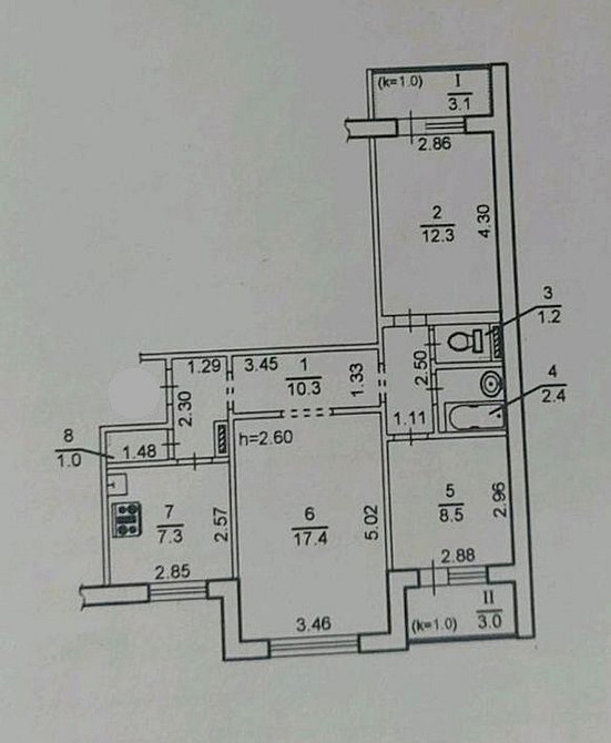 Продаж Квартира 3-кімнатна, 6/9 поверх на Осенняя ул., 9А Дніпро - фото 17
