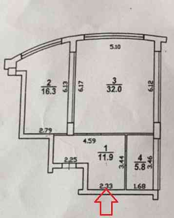 Продаж Квартира 1-кімнатна, 6/18 поверх на Шевченко проспект Одесса